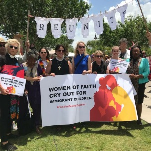 Paynter and other women faith leaders cry out for immigrant children at U.S.-Mexico border.